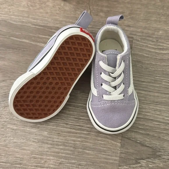 Vans Baby Walker Shoes in Lavender and White - Picture 4 of 4